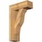 Ekena Millwork Funston Block Rough Sawn Bracket w/ Offset Brace, Western Red Cedar, 8"W x 22"D x 34"H BKT0806X22X34FST05RWR - alternate 1